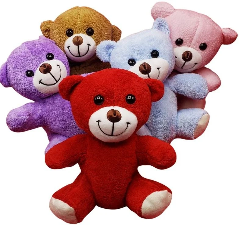 25 CM – Peluş Ayıcık 25cm 27 cm Renkli Peluş Ayı – Çiçekçiler ve Hediyelikçiler İçin Toptan - Görsel 1