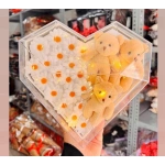 Led Işıklı Kalpli Prizma Kutuda Peluş Ayıcık & Yapay Papatya – Toptan Sevgililer Günü Hediyelik