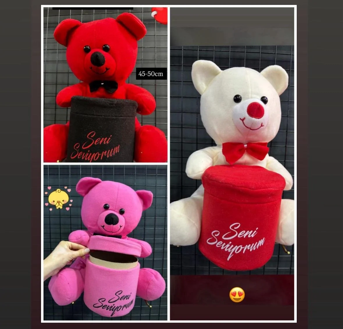 seni-seviyorum-kutulu-pelus-ayi-toptan.webp Peluş Ayıcık Hediye Seti – Sevgililer Günü İçin Toptan Romantik Hediyelik Kutu - Görsel 1